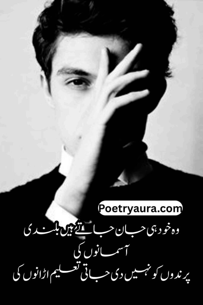 Attitude Poetry in Urdu 2 Lines Text